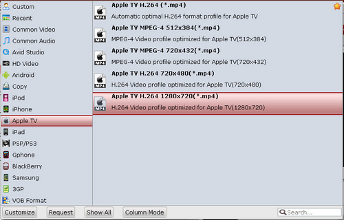 ctivo apple tv format