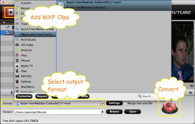 Choose the file, please click format bar to choose the format you need, here we choose .MOV format from iMovie option menu.