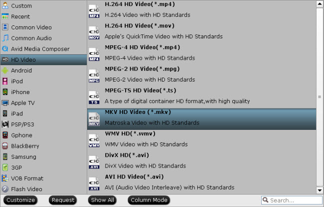 Convert M2TS to MKV