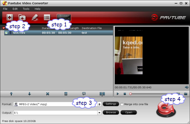 Load TiVo files