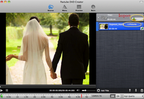 how to browse for mucic to add with photo slideshow on mac