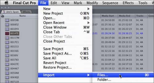 How to import converted Nikon D600 videos to Final Cut Pro (X)? 1) Start up Final Cut Pro 6/7, follow File > Import > Files…