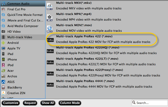 edit multi-track mxf in fcp