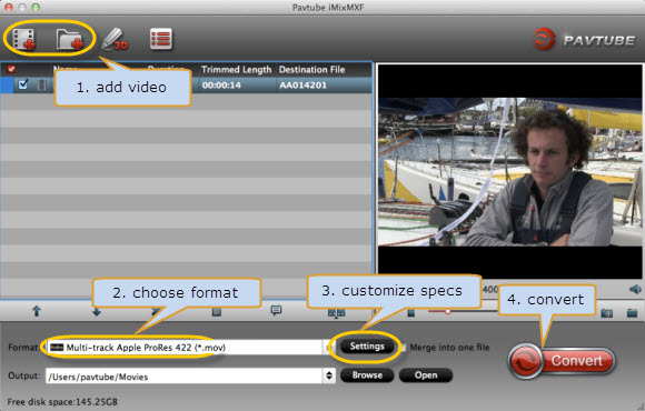 convert multi-track mxf to fcp6/7