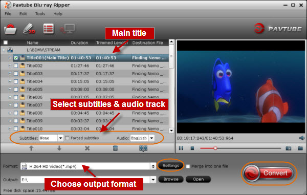 Blu-ray to 1080p HD video conversion