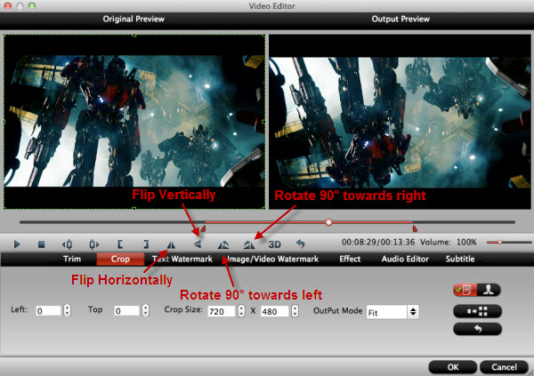 how to crop a video on imovie