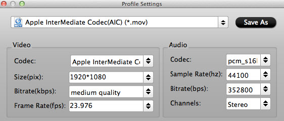 converting P2 MXF to AIC