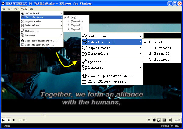 play blu-ray movie in mplayer