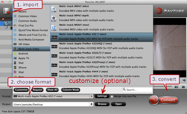 using pro video formats to import mxf files to premiere