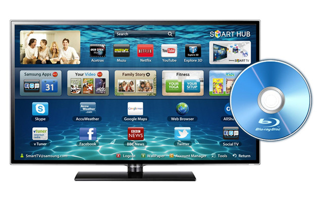 blu ray to samsung smart tv