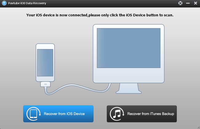 user interface recover from ios device