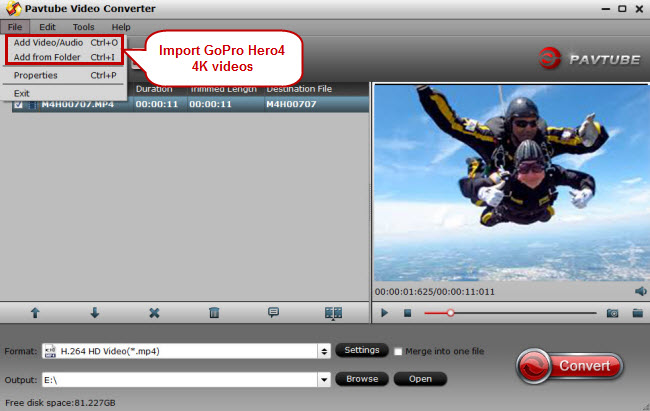 import gopro 4k videos for uploading to youtube vimeo