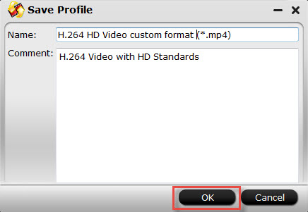 save as custom How to Create an H.264 MP4/AAC profile for Nexus 6?