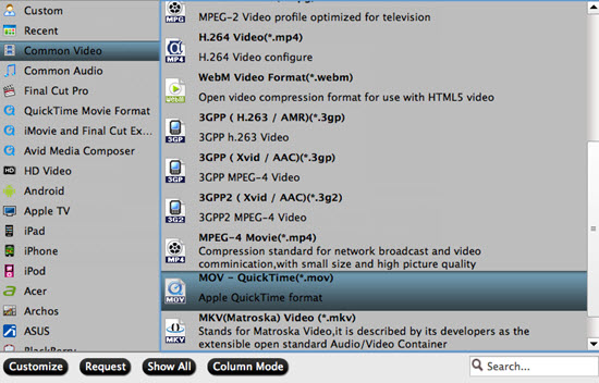 output quicktime mov