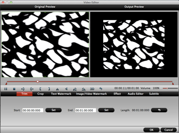 hd video converter for mac editing interface