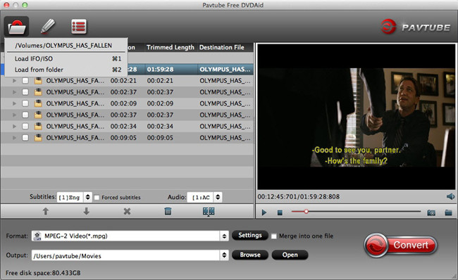 Pavtube Free DVDAid for Mac, Mac DVD ripping freeware, free DVD rip, free rip DVD folder, Free Mac DVD Ripper,  watch DVD ISO/IF